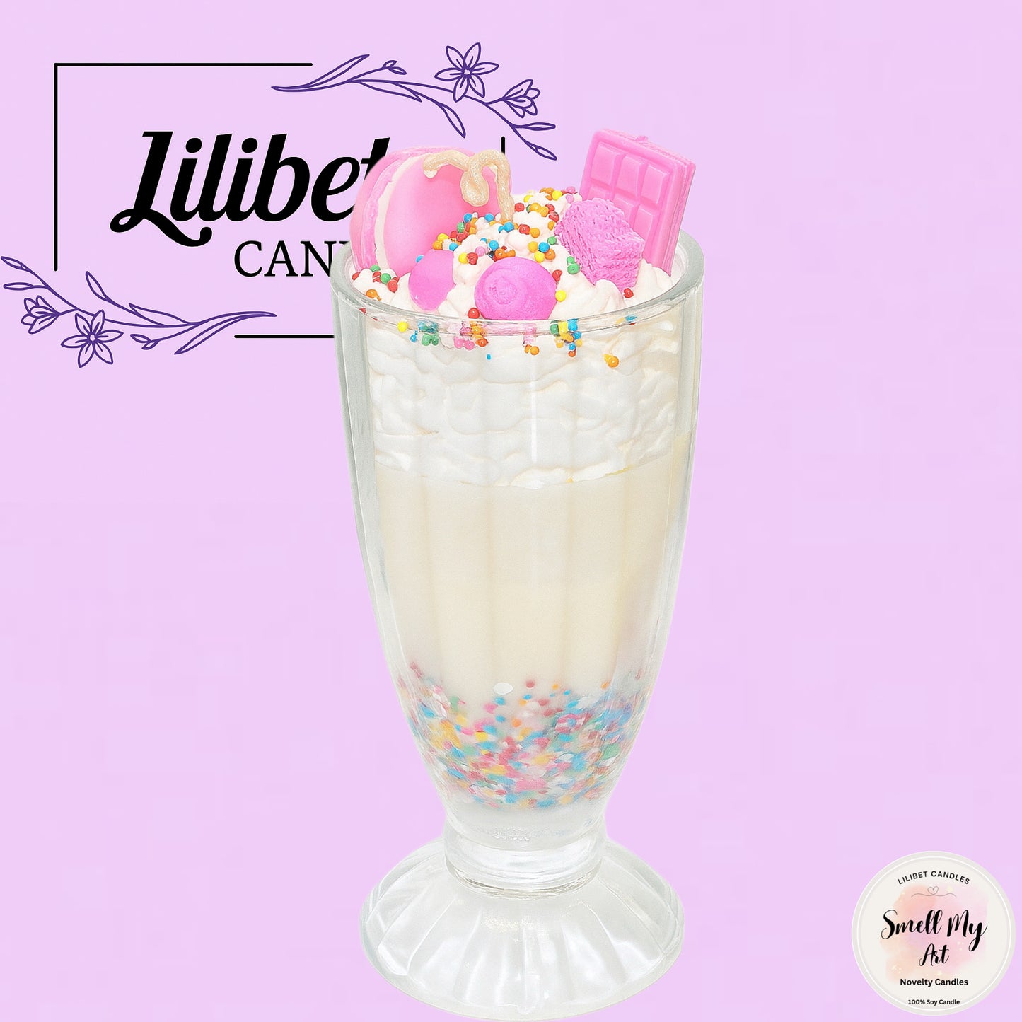 Vanilla Sprinkles - Milkshake Jar